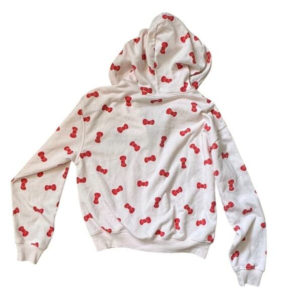 Hello Kitty Sanrio Hybrid Apparel Zip Up Hoodie Size Small Lt. Pink w/bows Kitty - Picture 7 of 7